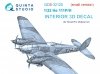 Quinta Studio QDS-32125 He 111 P/H 3D-Printed & coloured Interior on decal paper (Revell/ProModeler) (small version) 1/32